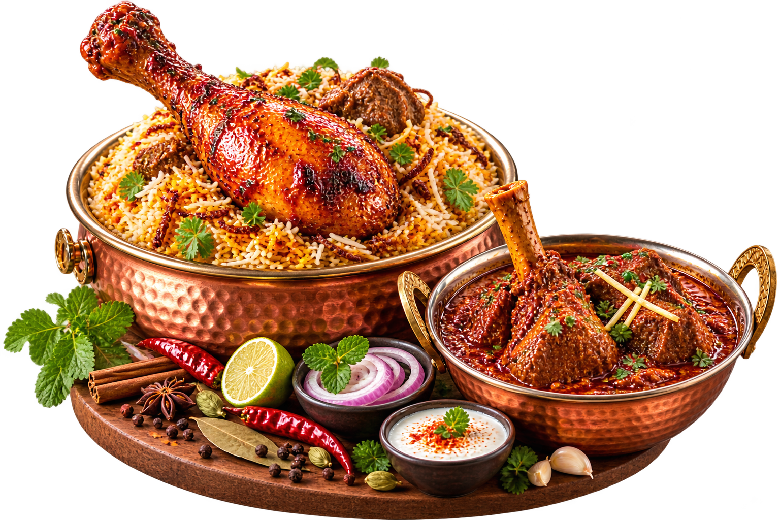 Authentic Indian Chicken and Mutton