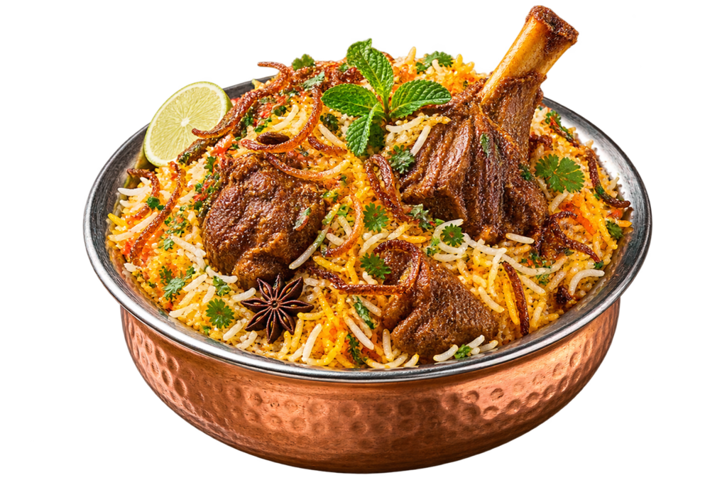 Dum ka biriyani Lamb