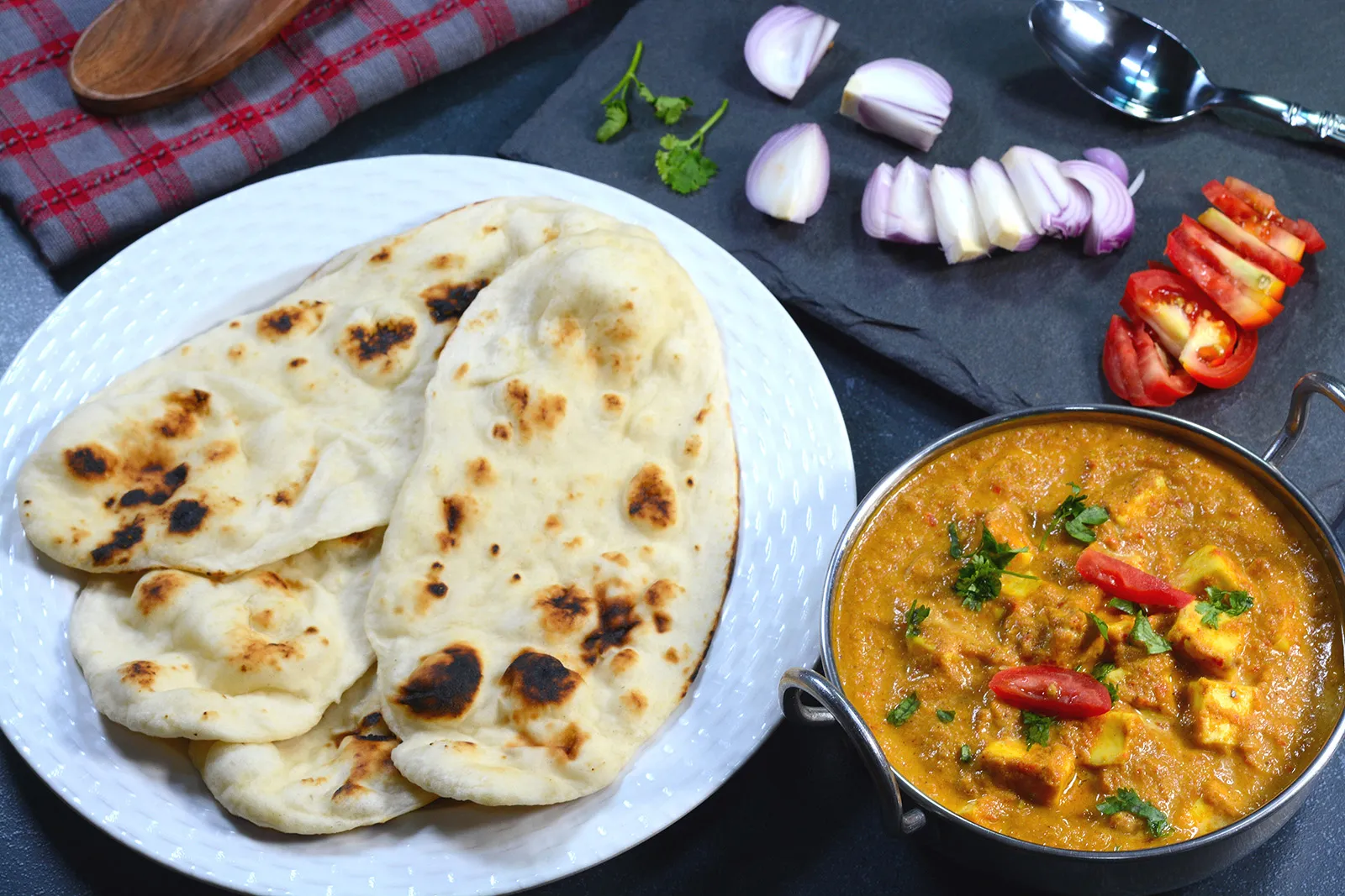 Indian naan flatbread