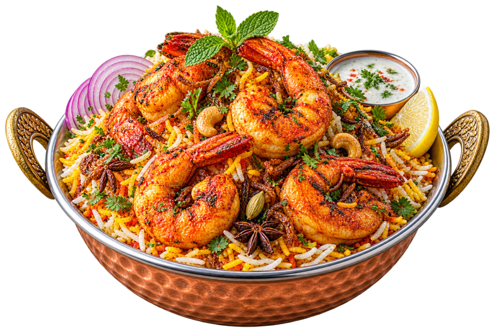Jumbo Jhinga Biriyani